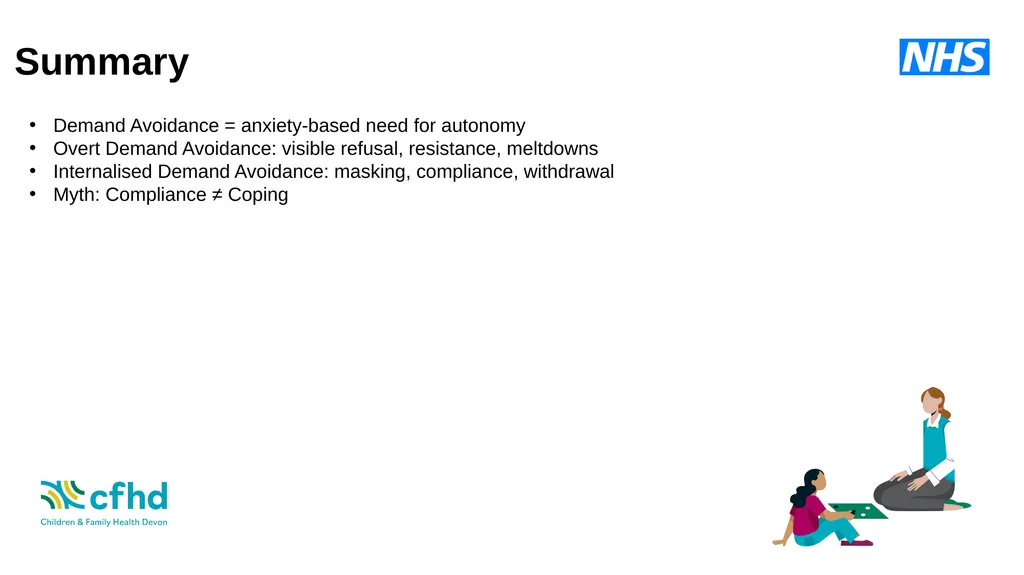 Understanding and Supporting Demand Avoidance in - slide 21 of 22