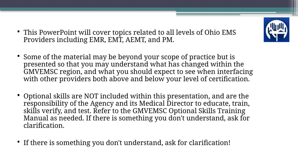 2018 Protocol Changes Greater Miami Valley EMS - slide 2 of 35