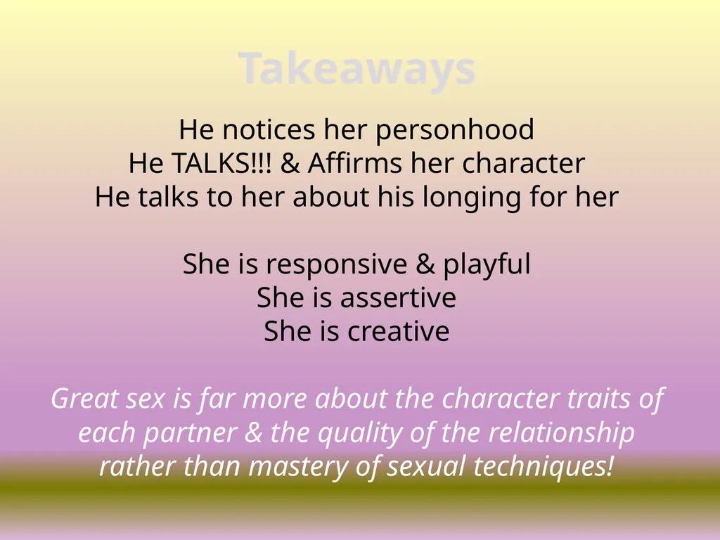 Exploring Wisdom from King Solomon on sexual - slide 6 of 13