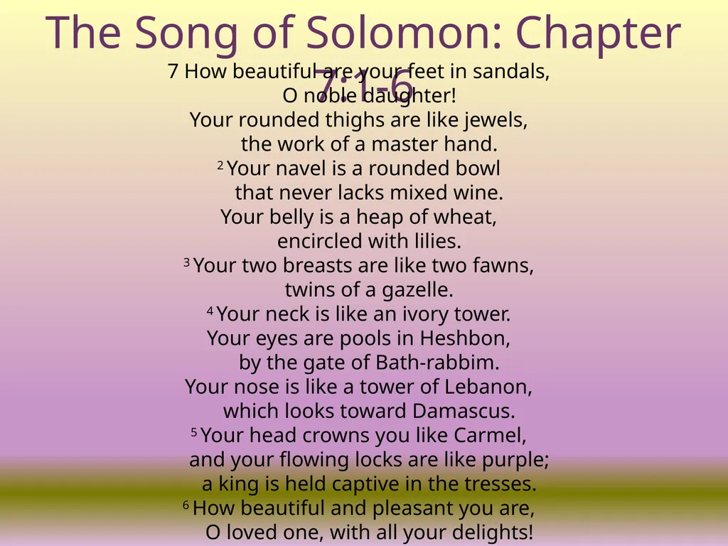 Exploring Wisdom from King Solomon on sexual - slide 4 of 13