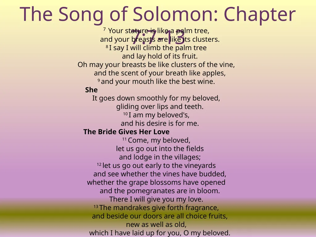 Exploring Wisdom from King Solomon on sexual - slide 5 of 13