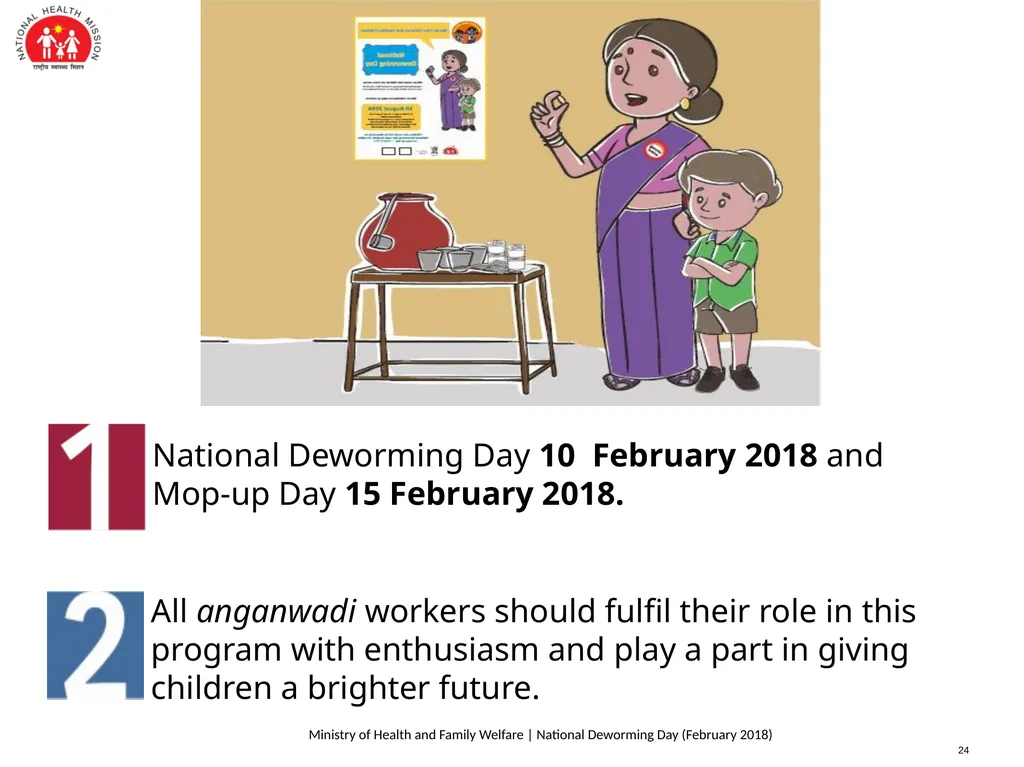 National Deworming Day- February 2018 Training of - slide 25 of 26