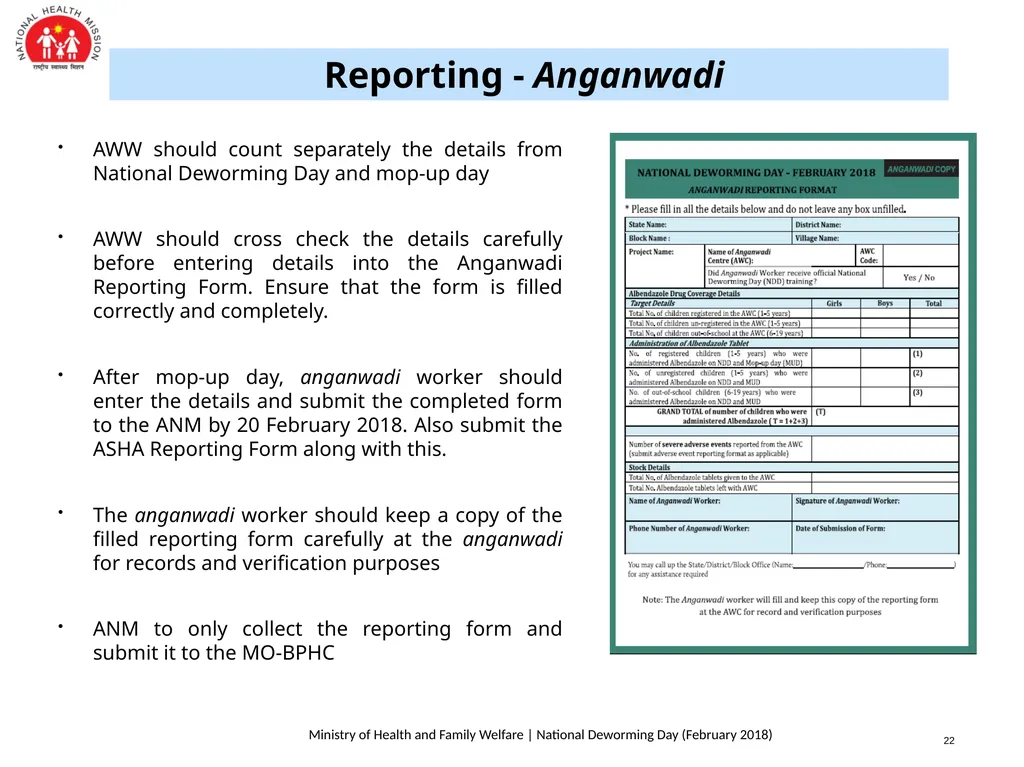 National Deworming Day- February 2018 Training of - slide 23 of 26