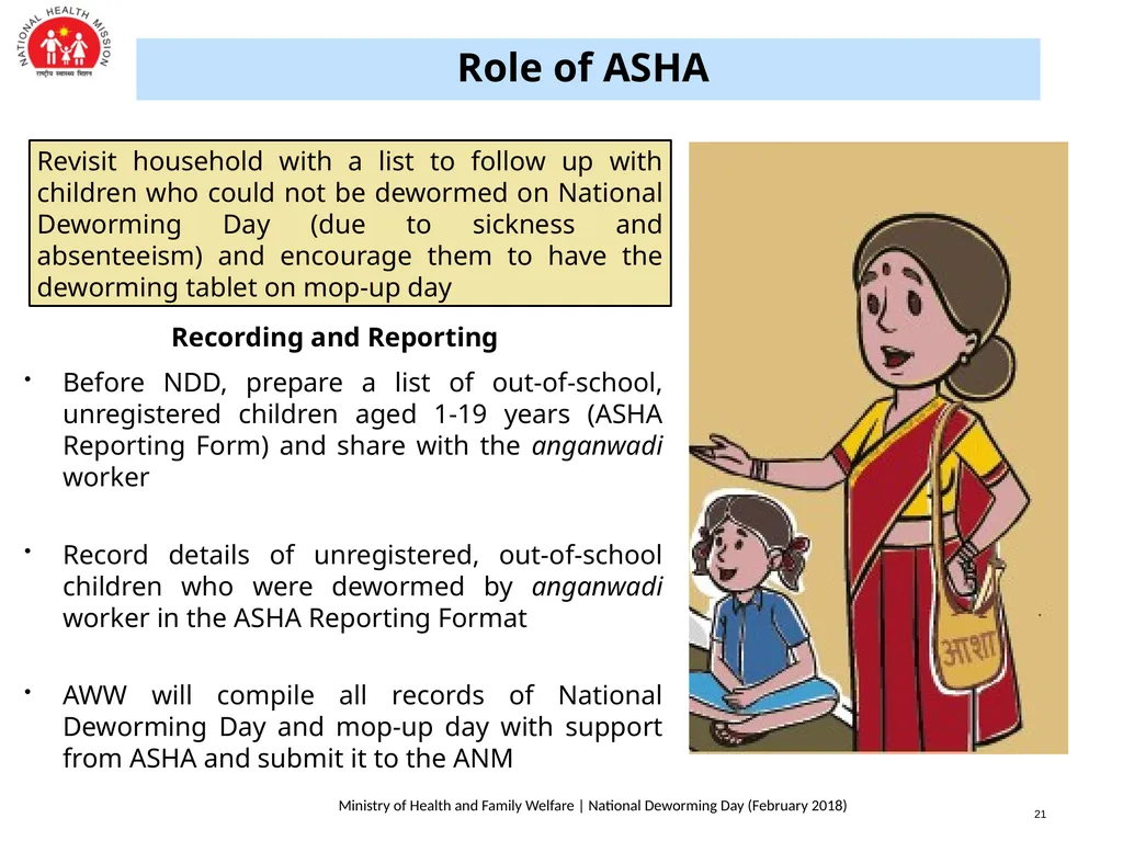National Deworming Day- February 2018 Training of - slide 22 of 26