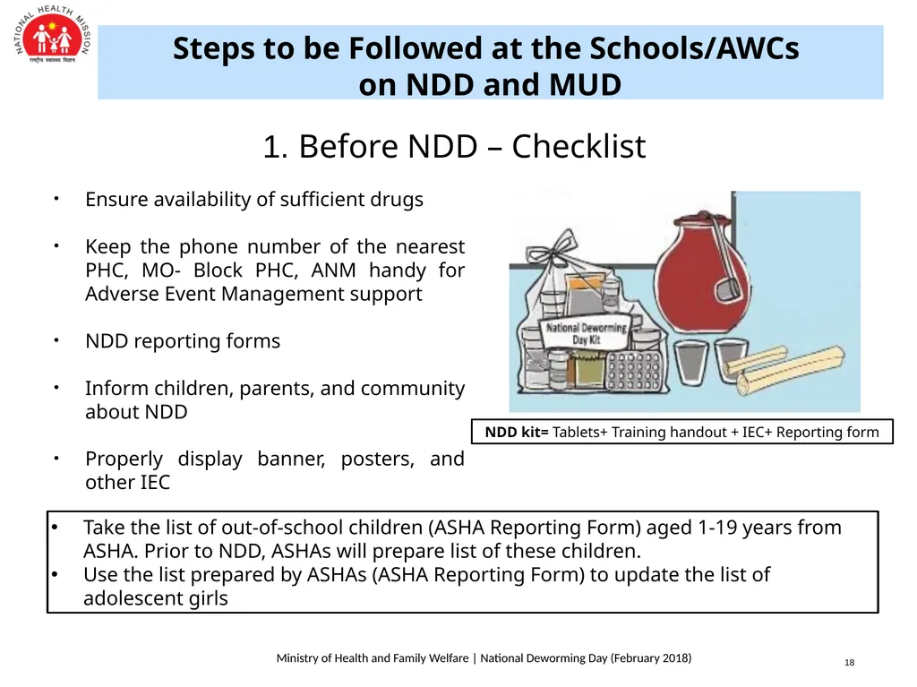 National Deworming Day- February 2018 Training of - slide 19 of 26