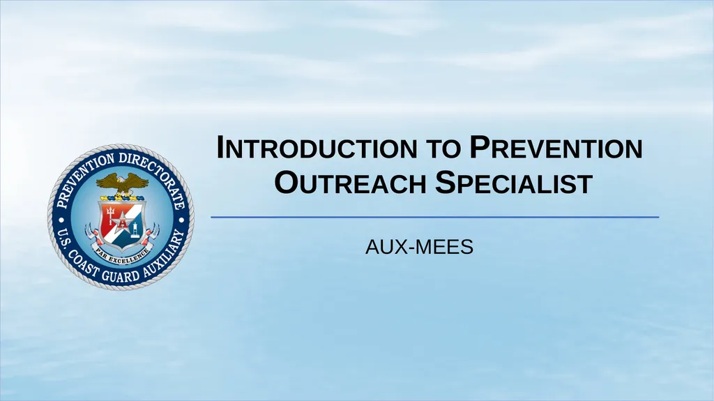 Introduction to Prevention Outreach Specialist - slide 1 of 18