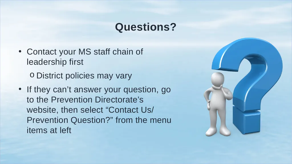 Introduction to Prevention Outreach Specialist - slide 18 of 18