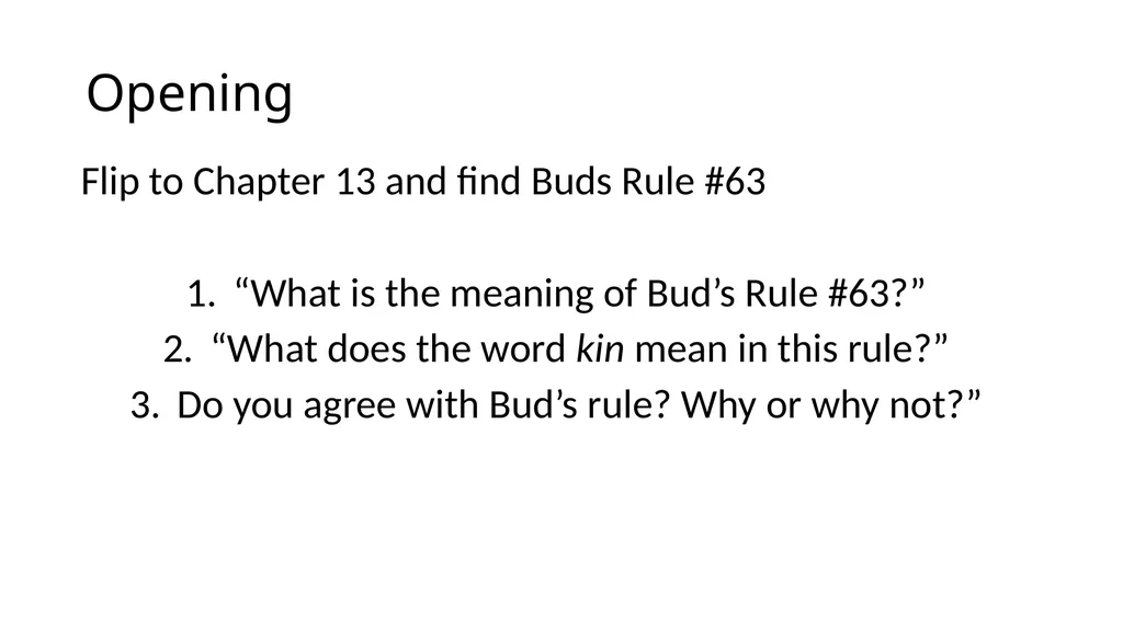 How Does the Author Convey Themes in Bud, Not - slide 2 of 10