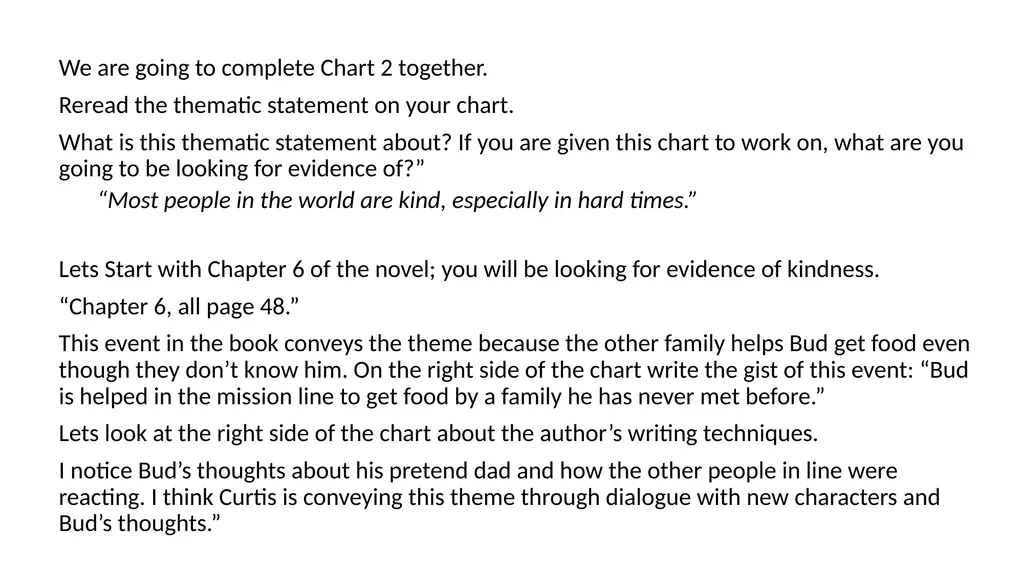 How Does the Author Convey Themes in Bud, Not - slide 6 of 10