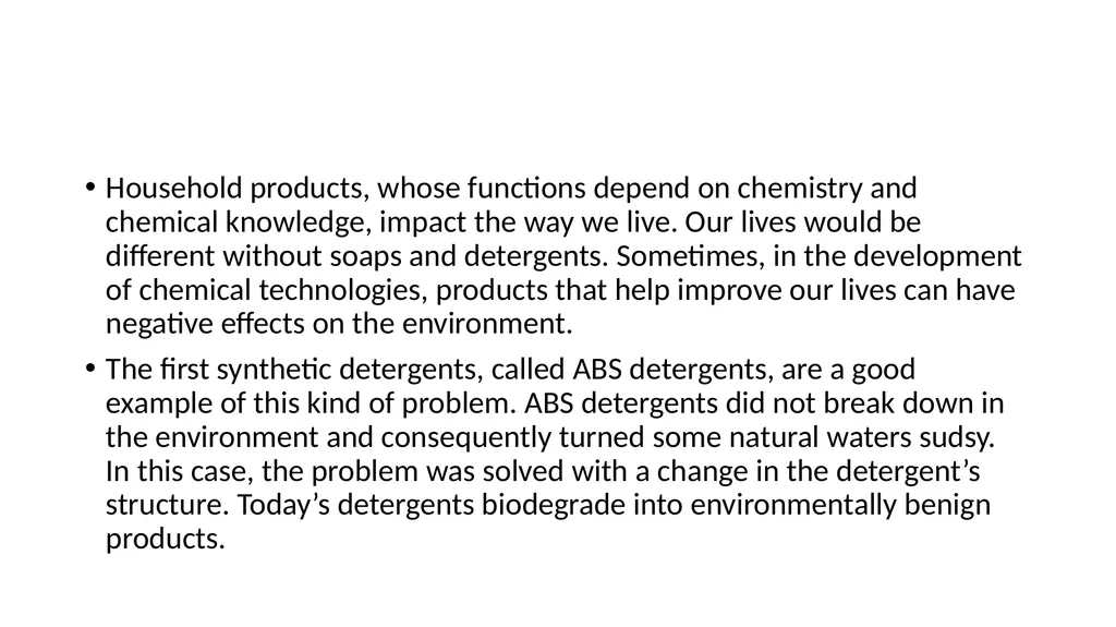 The Chemistry of Household Products household - slide 11 of 28