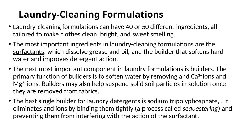 The Chemistry of Household Products household - slide 7 of 28