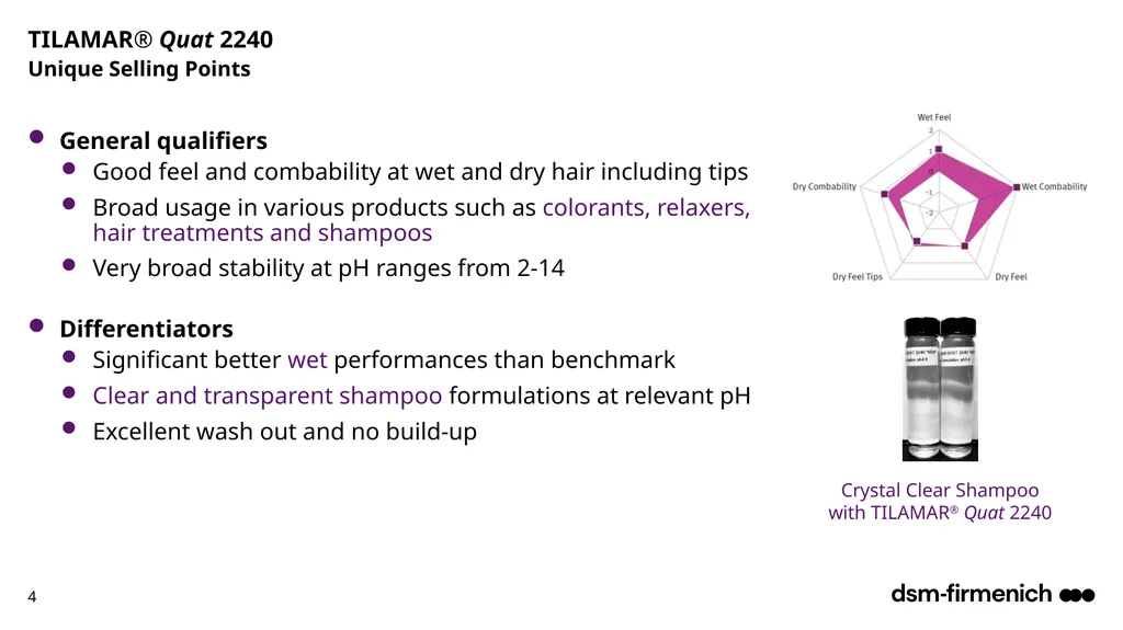 April 2025 TILAMAR® Quat 2240 Deep conditioning - slide 4 of 17