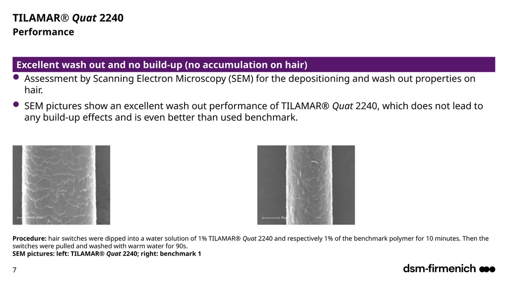 April 2025 TILAMAR® Quat 2240 Deep conditioning - slide 7 of 17