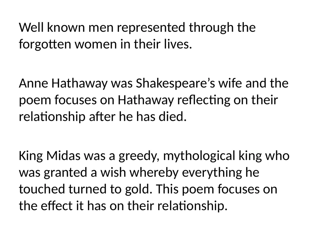 Well known men represented through the forgotten - slide 1 of 16