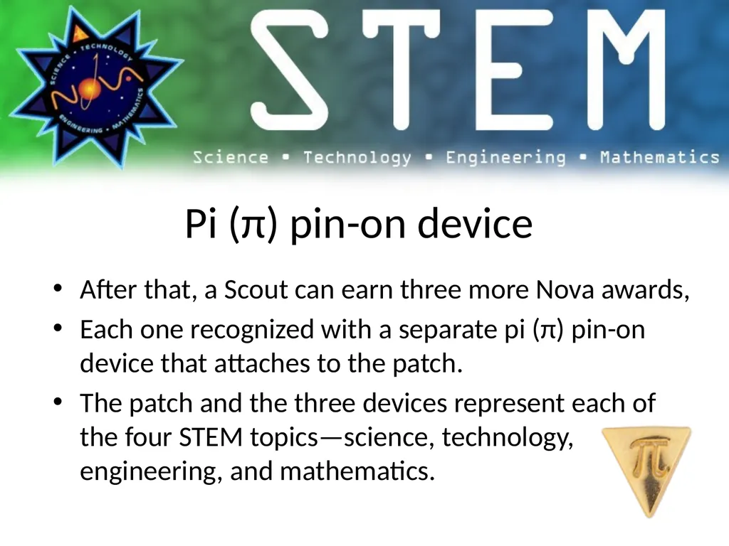 http://www.scouting.org/stem/ What is STEM & Nova? - slide 12 of 22