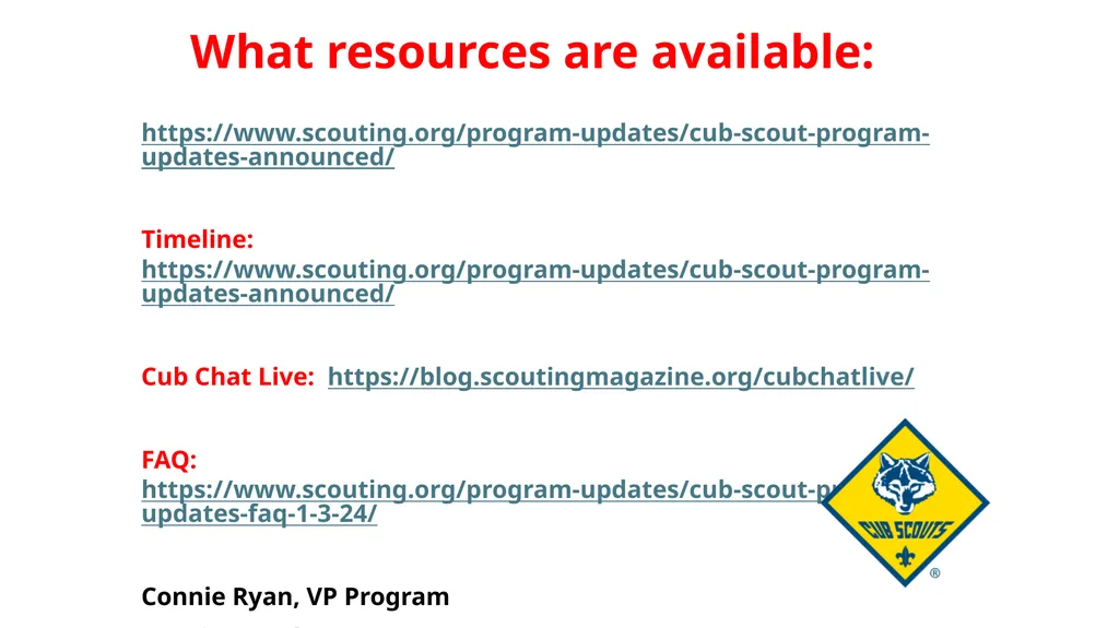 PROGRAM UPDATES 2024-25 Program Year June 1, 2024 - slide 17 of 17