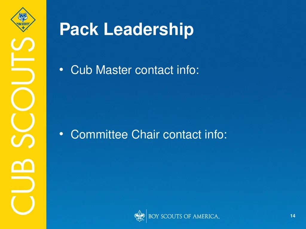 Welcome to Pack 123! Intros (insert picture of - slide 14 of 20