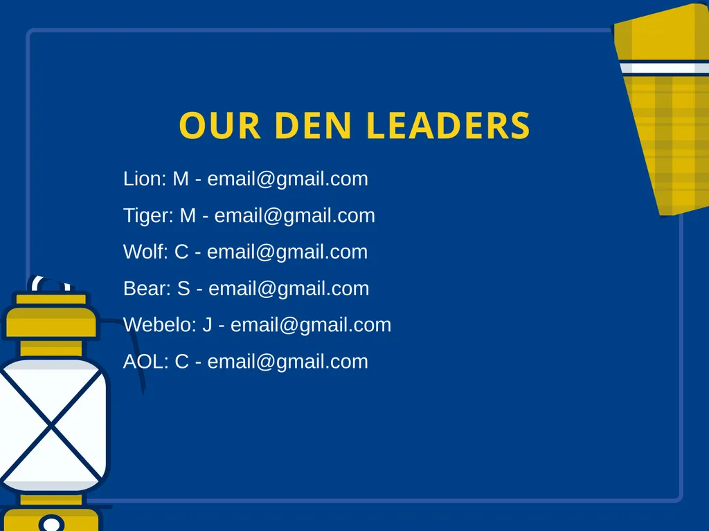 WELCOME TO CUB SCOUT PACK XXX NEW PARENT - slide 5 of 16