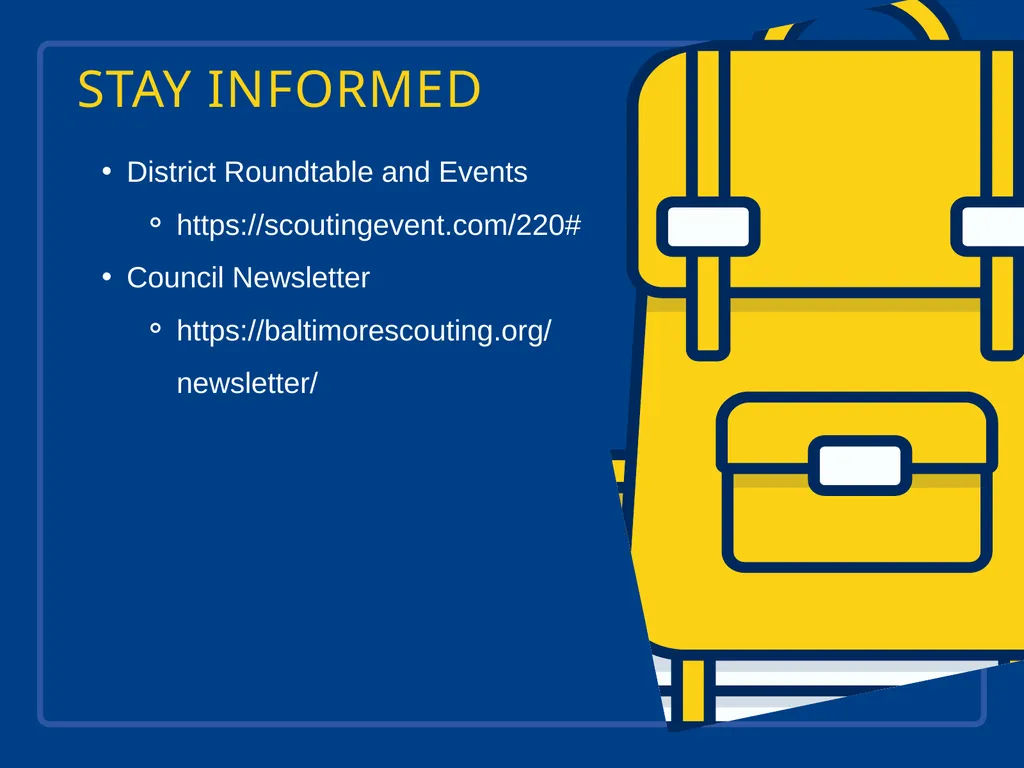 WELCOME TO CUB SCOUT PACK XXX NEW PARENT - slide 8 of 16