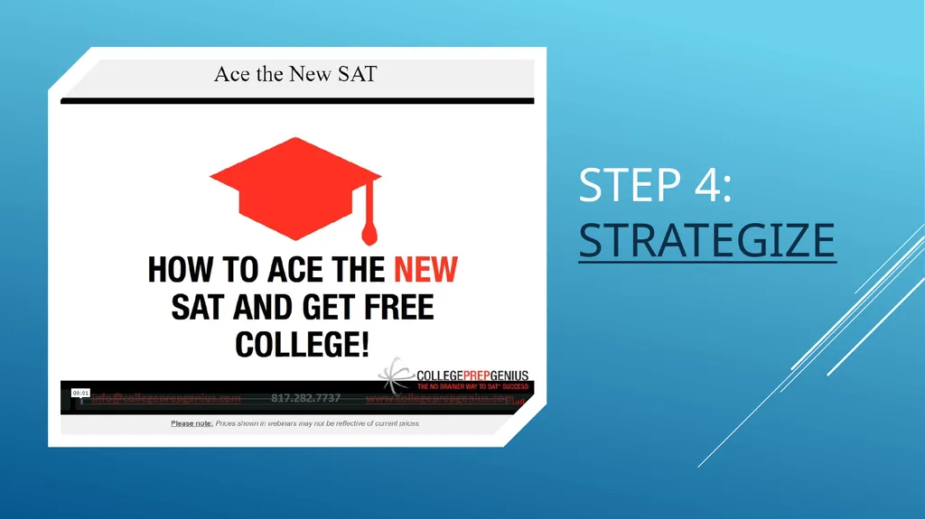 Preparing for the PSAT National Merit Scholarship - slide 6 of 7