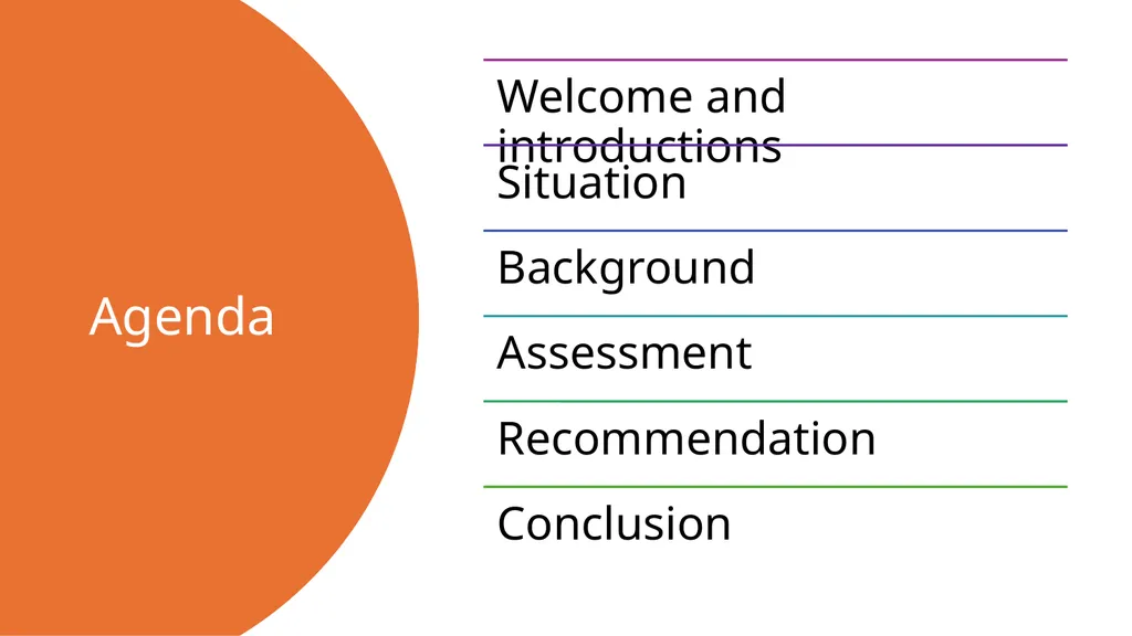 SBAR Presentation Agenda Situation [Name of - slide 2 of 42