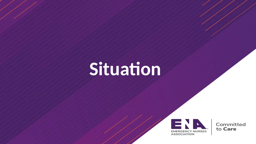 SBAR Presentation Agenda Situation [Name of - slide 3 of 42