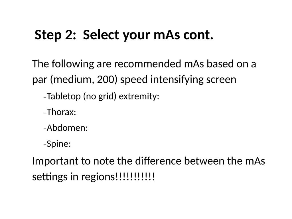 Creating a Veterinary Radiographic Technique Chart - slide 4 of 21