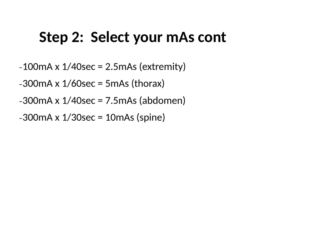 Creating a Veterinary Radiographic Technique Chart - slide 7 of 21