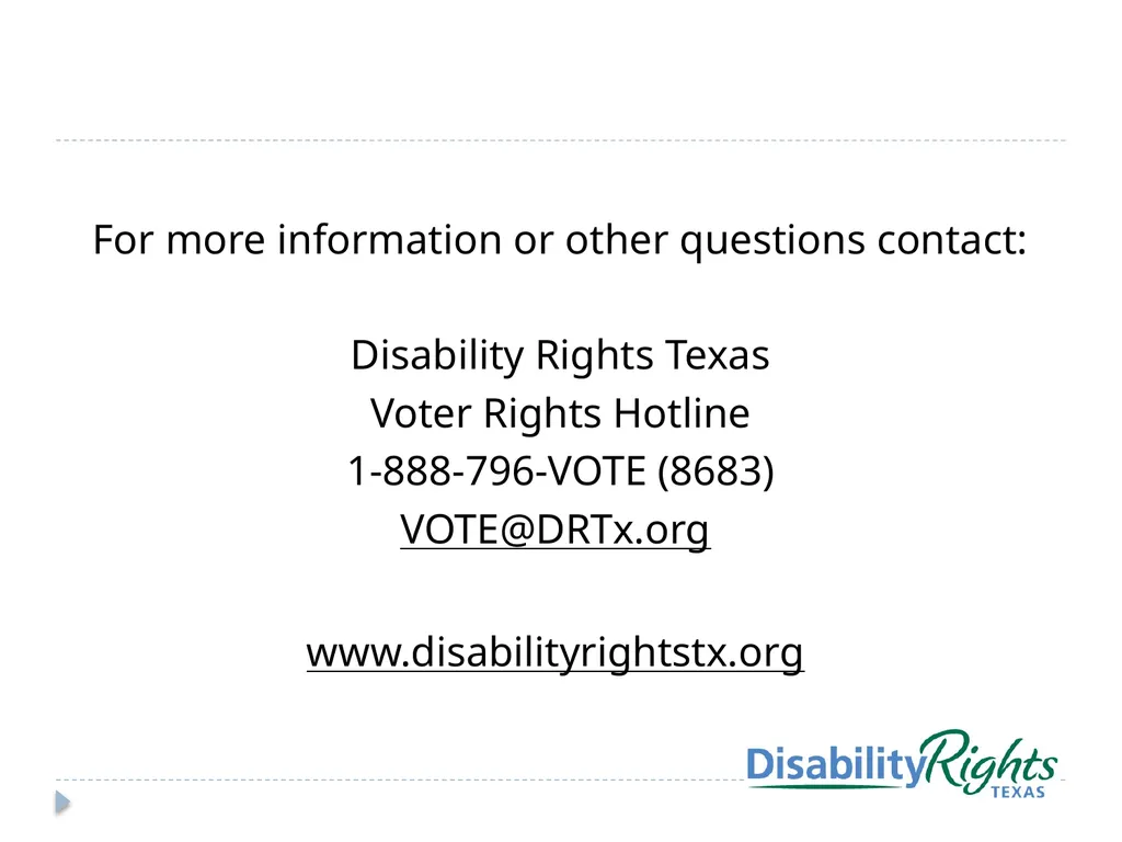 Voters with Disabilities: Poll Worker Training - slide 12 of 12