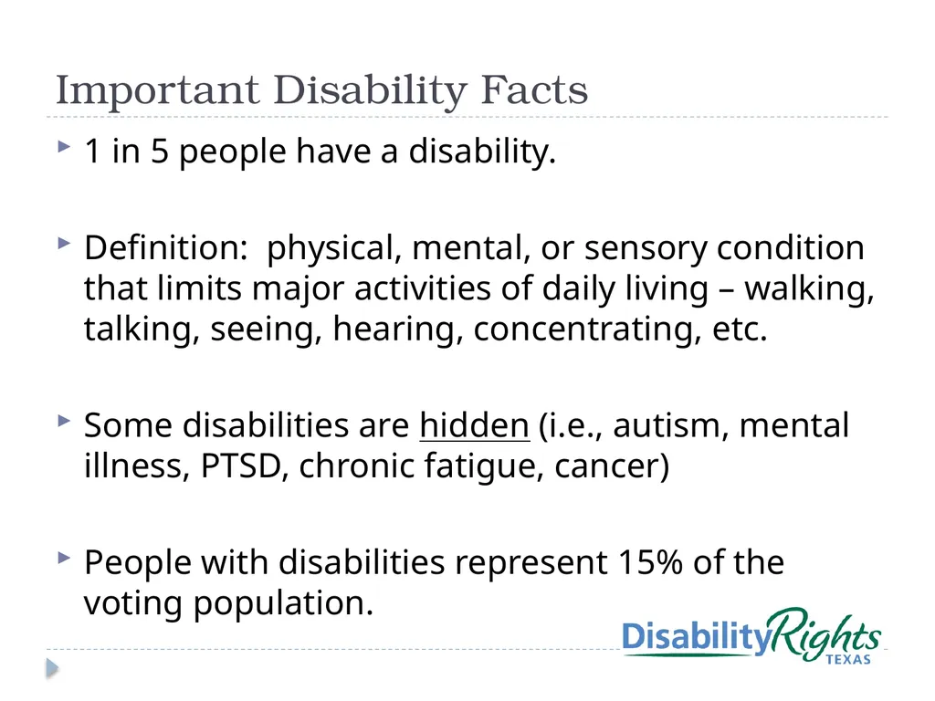 Voters with Disabilities: Poll Worker Training - slide 3 of 12
