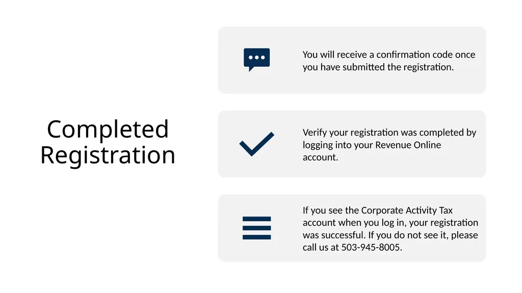 How to Register for Corporate Activity Tax A - slide 7 of 8
