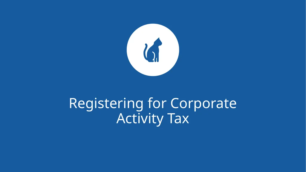 How to Register for Corporate Activity Tax A - slide 3 of 8