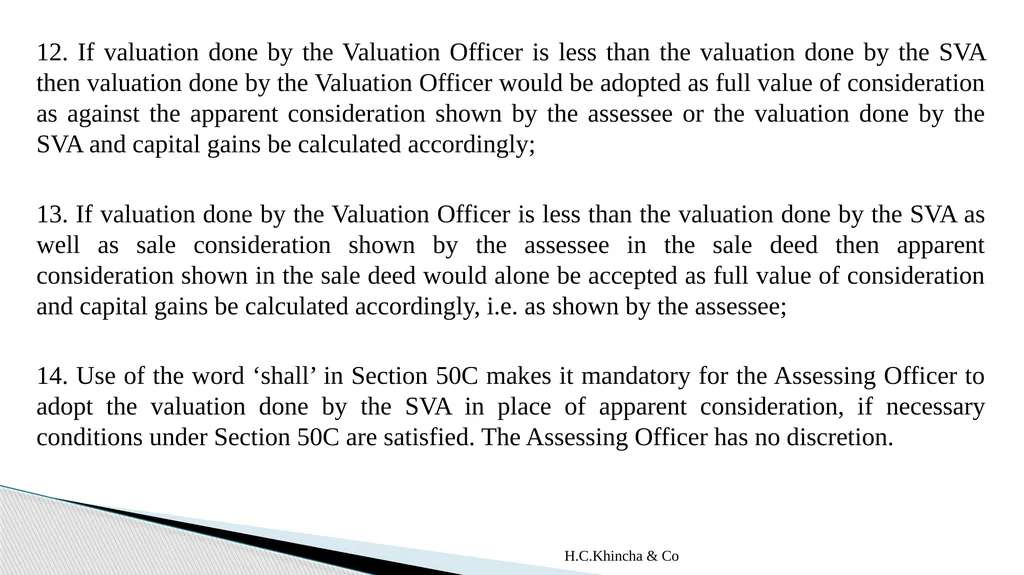H.C.Khincha & Co ISSUES IN SECTION 45(5A), 50C AND - slide 79 of 278