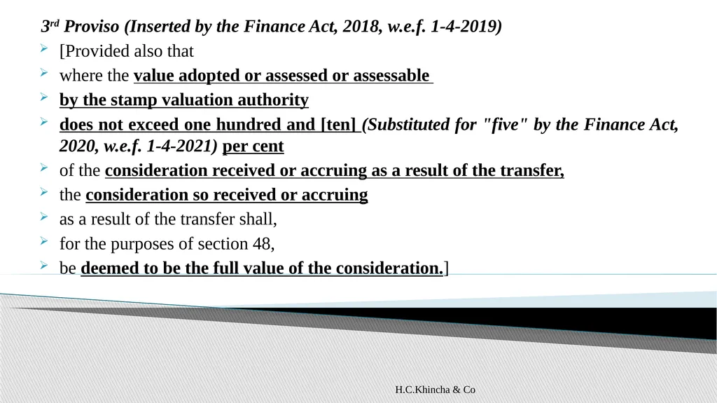H.C.Khincha & Co ISSUES IN SECTION 45(5A), 50C AND - slide 71 of 278
