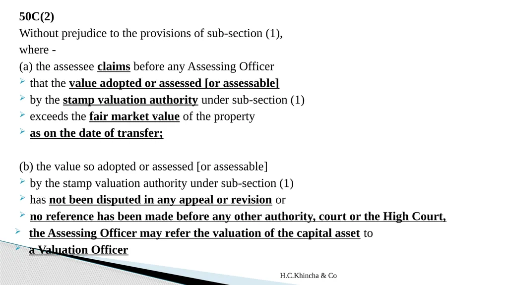 H.C.Khincha & Co ISSUES IN SECTION 45(5A), 50C AND - slide 72 of 278