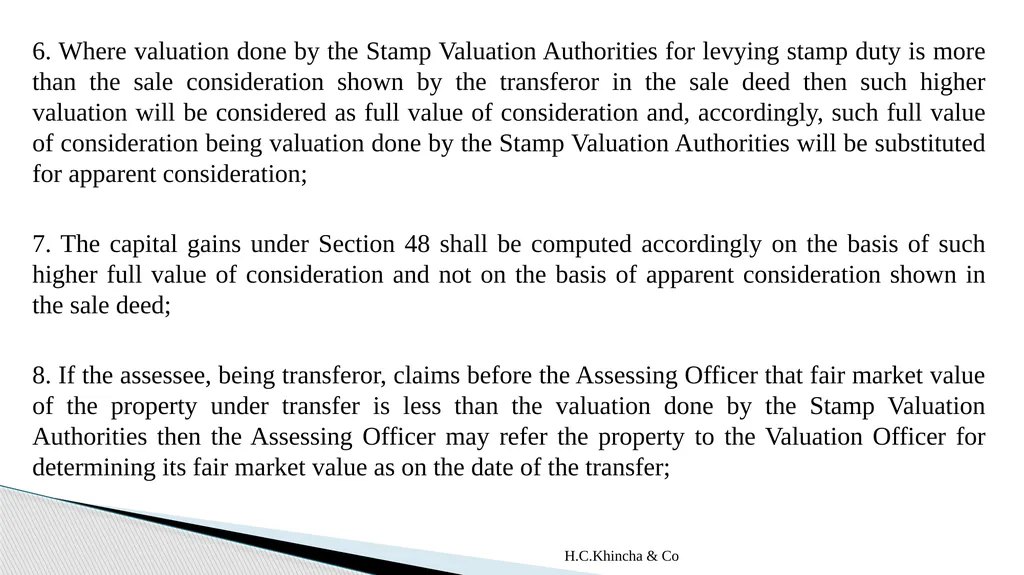 H.C.Khincha & Co ISSUES IN SECTION 45(5A), 50C AND - slide 77 of 278