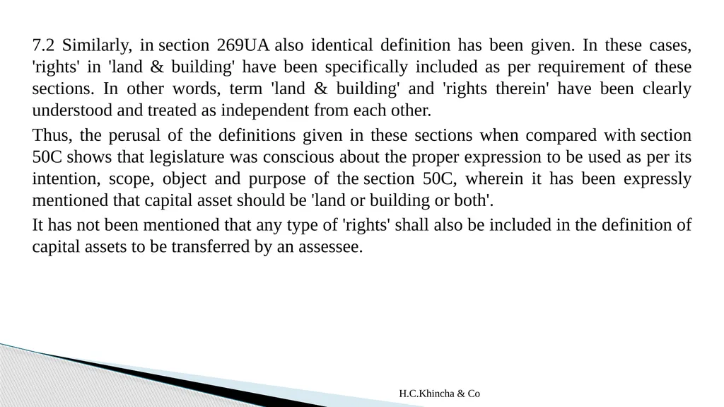 H.C.Khincha & Co ISSUES IN SECTION 45(5A), 50C AND - slide 90 of 278