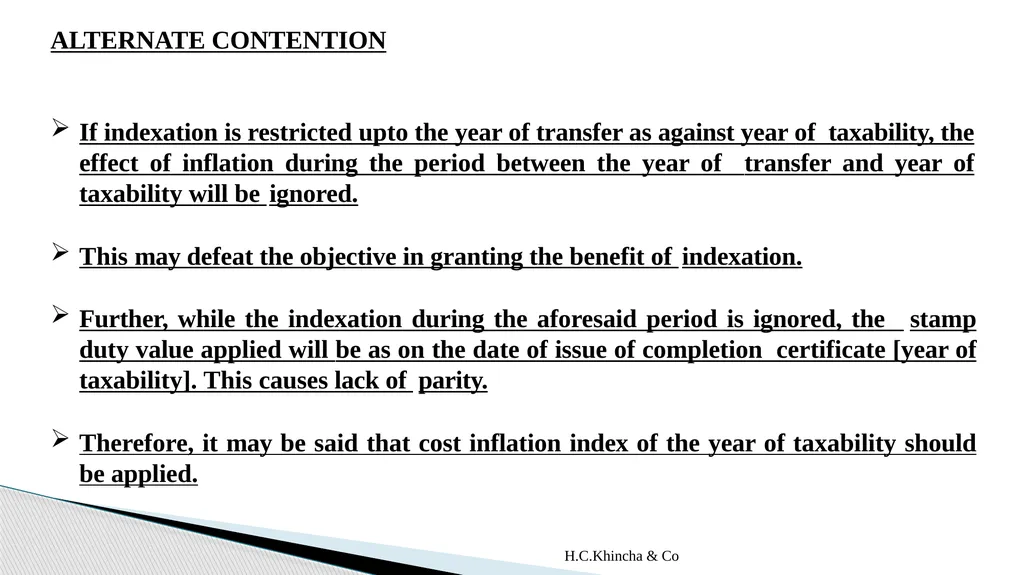 H.C.Khincha & Co ISSUES IN SECTION 45(5A), 50C AND - slide 44 of 278