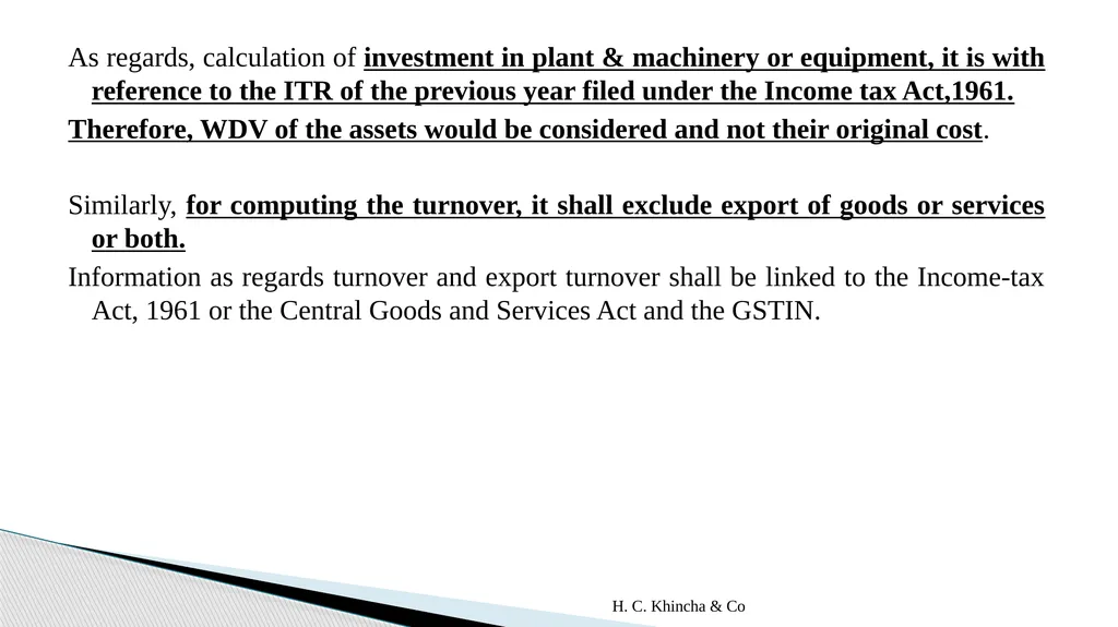 H.C.Khincha & Co ISSUES IN SECTION 45(5A), 50C AND - slide 245 of 278