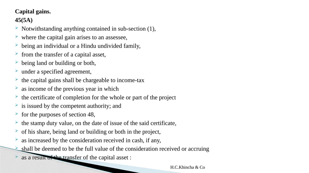 H.C.Khincha & Co ISSUES IN SECTION 45(5A), 50C AND - slide 25 of 278