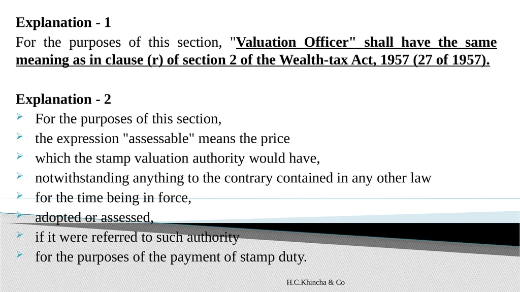 H.C.Khincha & Co ISSUES IN SECTION 45(5A), 50C AND - slide 74 of 278