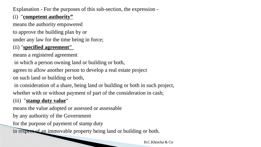 H.C.Khincha & Co ISSUES IN SECTION 45(5A), 50C AND - slide 27 of 278