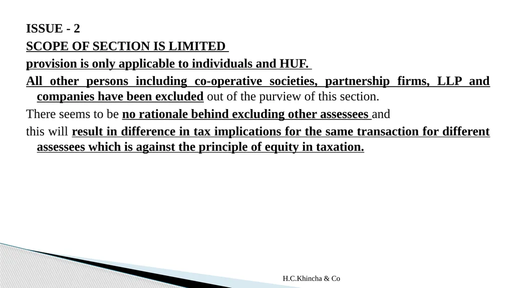 H.C.Khincha & Co ISSUES IN SECTION 45(5A), 50C AND - slide 29 of 278