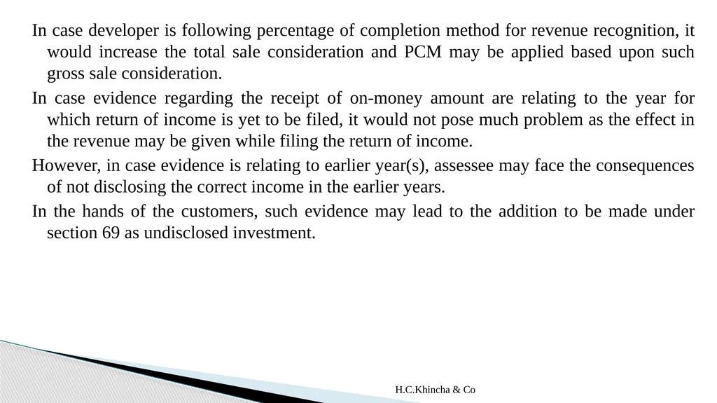 H.C.Khincha & Co ISSUES IN SECTION 45(5A), 50C AND - slide 191 of 278