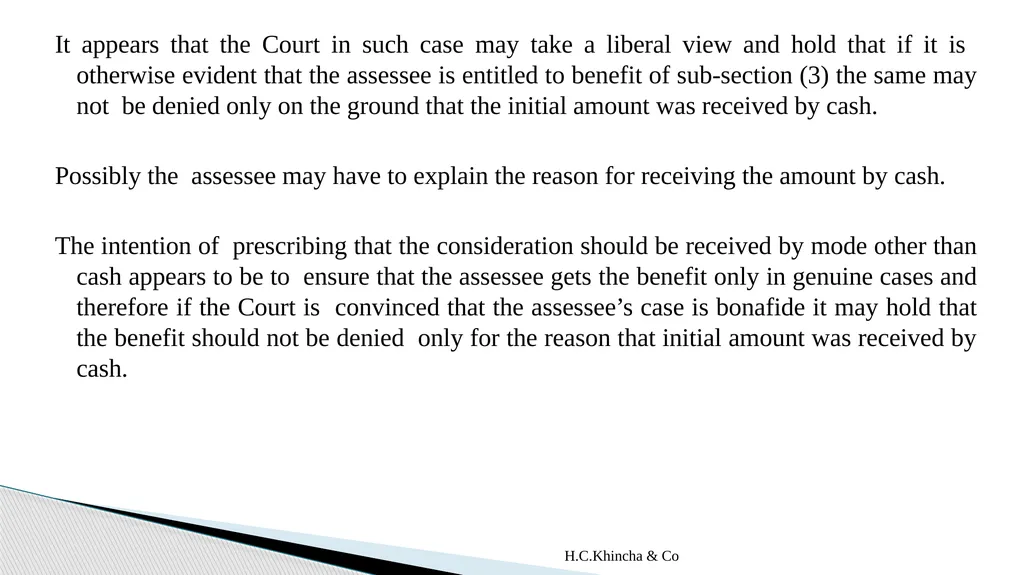 H.C.Khincha & Co ISSUES IN SECTION 45(5A), 50C AND - slide 186 of 278