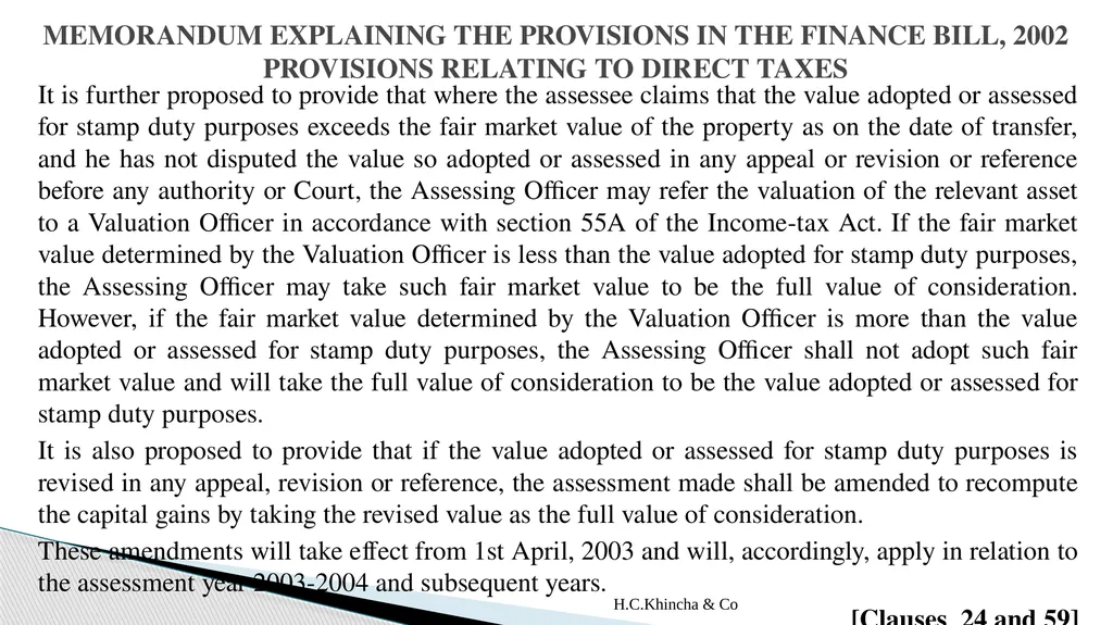 H.C.Khincha & Co ISSUES IN SECTION 45(5A), 50C AND - slide 67 of 278