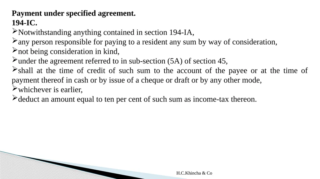 H.C.Khincha & Co ISSUES IN SECTION 45(5A), 50C AND - slide 60 of 278