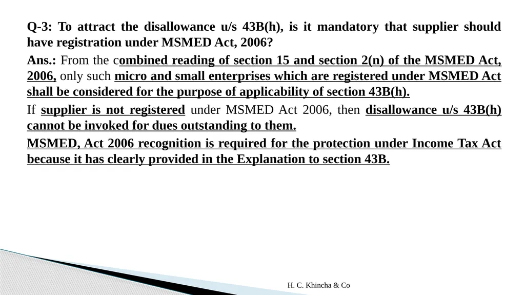 H.C.Khincha & Co ISSUES IN SECTION 45(5A), 50C AND - slide 253 of 278