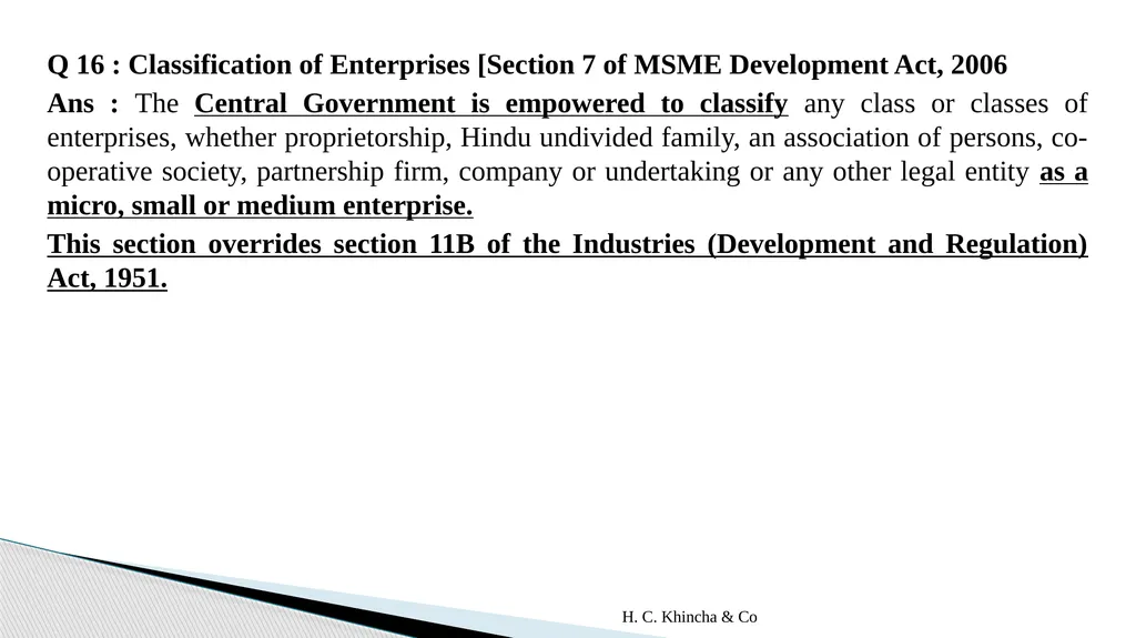 H.C.Khincha & Co ISSUES IN SECTION 45(5A), 50C AND - slide 272 of 278