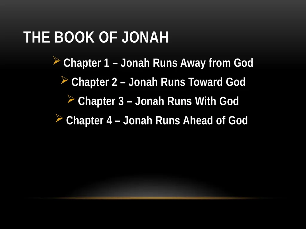 Part 1 “Lessons from Jonah” Lessons From Jonah We - slide 9 of 23